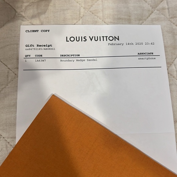 Louis Vuitton boundary wedge sandal women’s size 37 - Picture 4 of 4